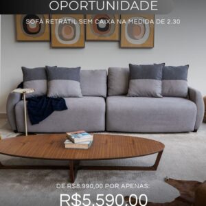 Sofá Retrátil sem Caixa 2,30
